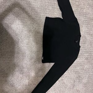True religion crop black sweater